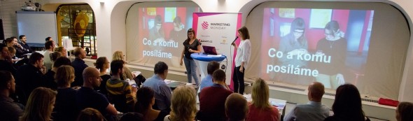 Lenka Fučíková a Bohumila Petrášková na Marketing Monday