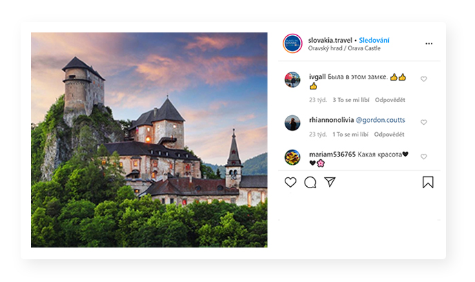 Aktivně jsme pracovali i s Instagramem