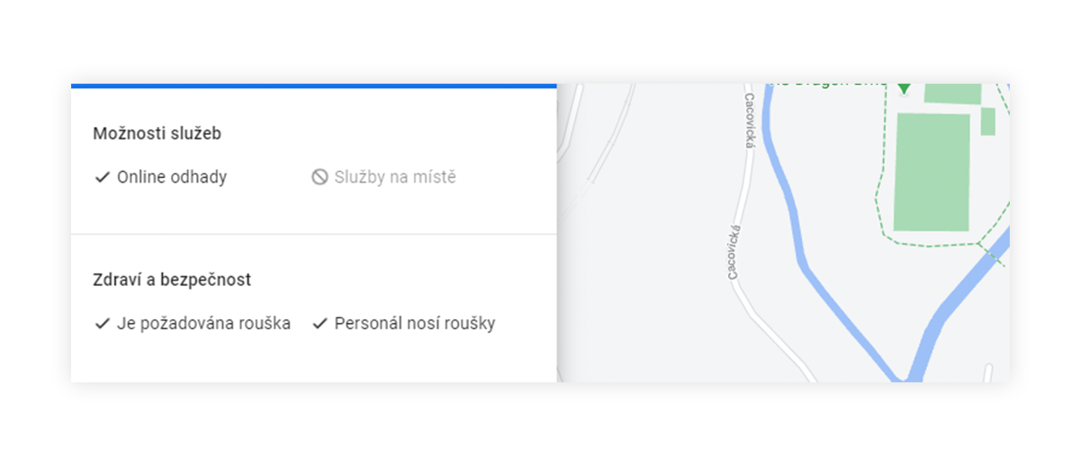 Zobrazení v mapách