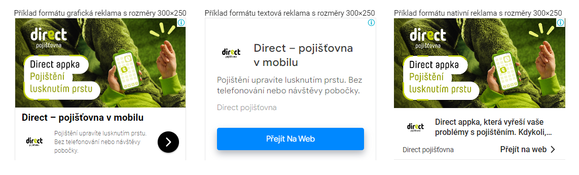 google ads responzivní obsahová reklama